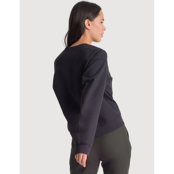 Kit and Ace Cashmere Stretch V-Neck Long Sleeve Sweater Oversized Sweatshirt 10 - Picture 2 of 9